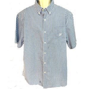 Chaps Easy Care Soft Short‎ Sleeve Button Down Shirt Men's Sz XXL